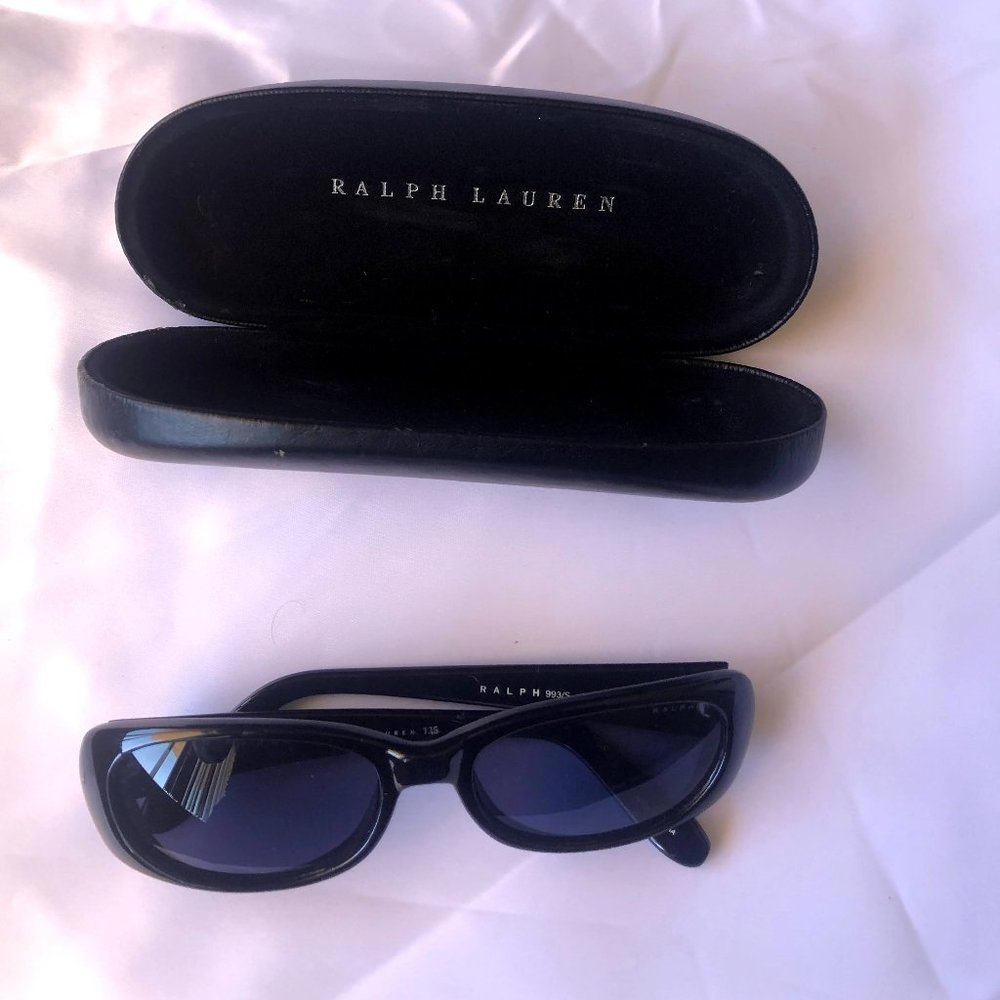 Black Ralph Lauren Sunglasses and Case